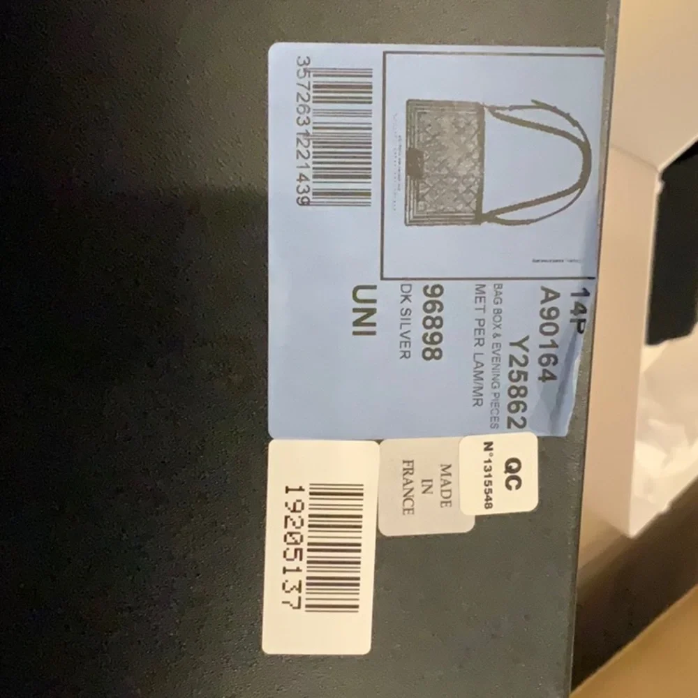 CHANEL Metallic Gray Quilted Boy Bag with Chain Strap